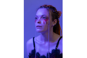Cinematic night portrait of woman, a Beauty & Fashion Photo by Alexander-Piragis