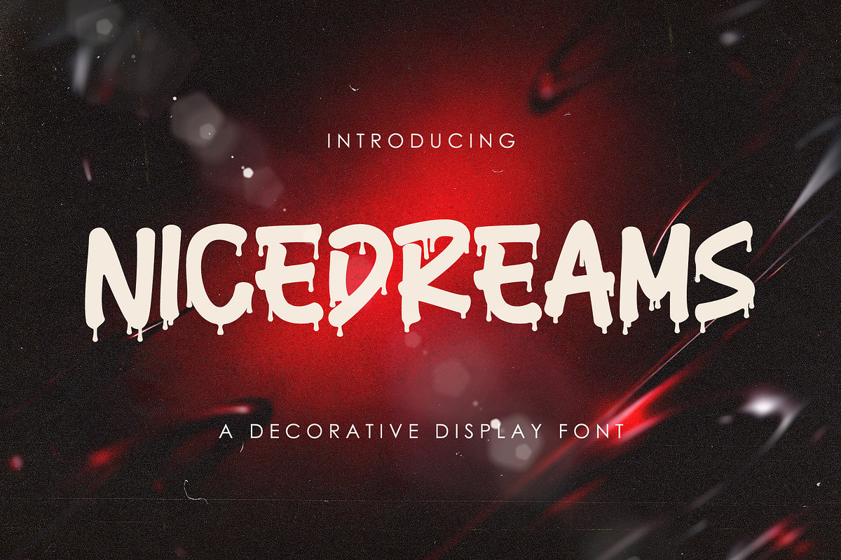 Nicedreams - Drip Decorative Font, a Handwritten Font by StringLabs (Photo 1 of 3)