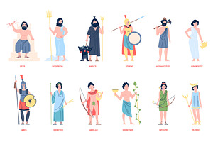 Greek Gods. Mediterranean Old