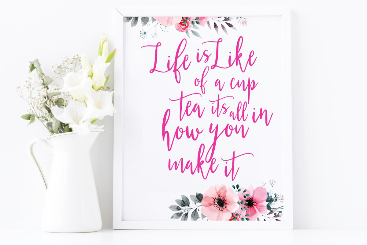 Gesthyla Calligraphy Wedding Font, a Script Font by Creatype Studio (Photo 6 of 8)