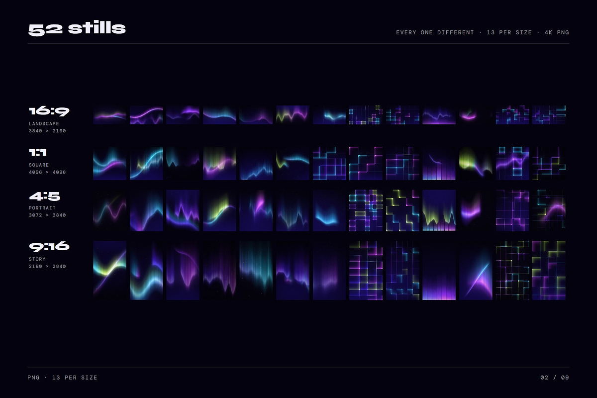 Aurora Glow: 148 Backgrounds & Loops, a Background Graphic by Studio Kenzo (Photo 2 of 10)