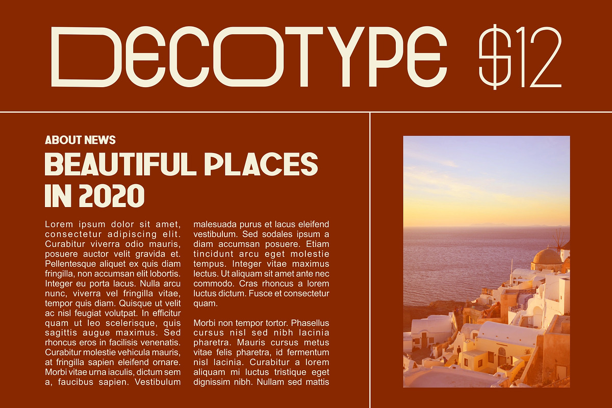 GR Milesons | Artdeco Typeface, a Sans Serif Font by Garisman Std (Photo 5 of 11)