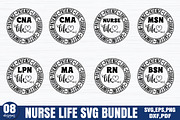 Nurse Life SVG Bundle, Nurse SVG, a Graphic by Designer302 (Thumbnail 2 of 10)