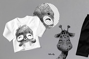 Cute animal faces. Posters, an Animal Illustration by tata_ota (Thumbnail 5 of 8)