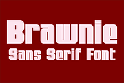Brawnie - Sans Serif Font, a Font by GG Design (Thumbnail 1 of 10)