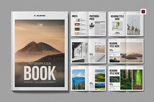 Photography Album Book Layout, a Magazine Template by Work-Envance