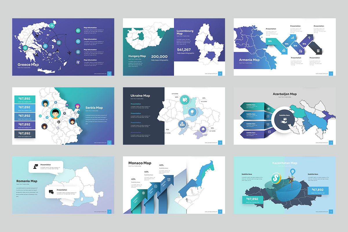 Europe Map Keynote Templates, a Presentation Template by Stock Shape (Photo 4 of 4)