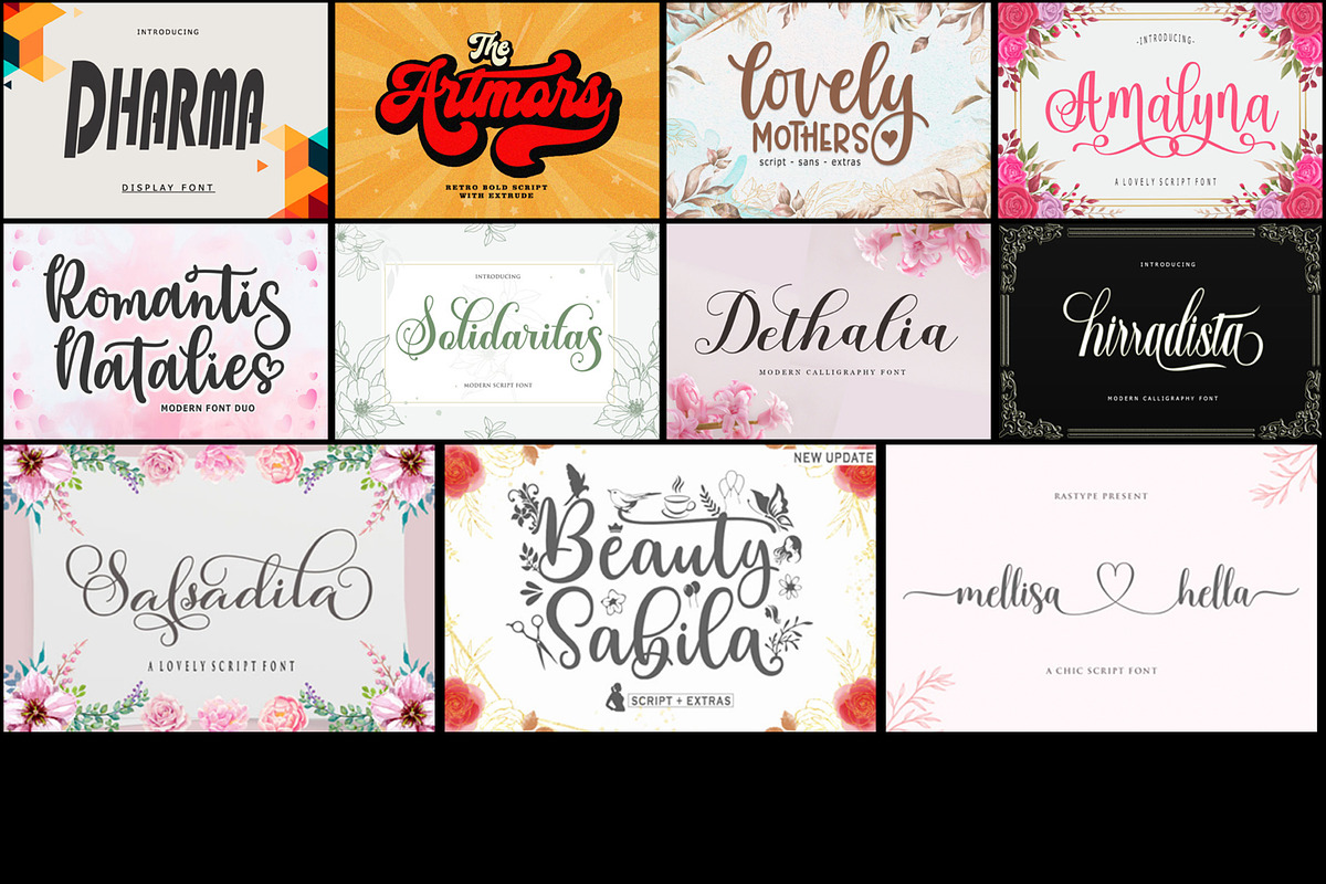 32 Stunning Fonts for Every Creative, a Script Font by JustArtDigital (Photo 4 of 4)