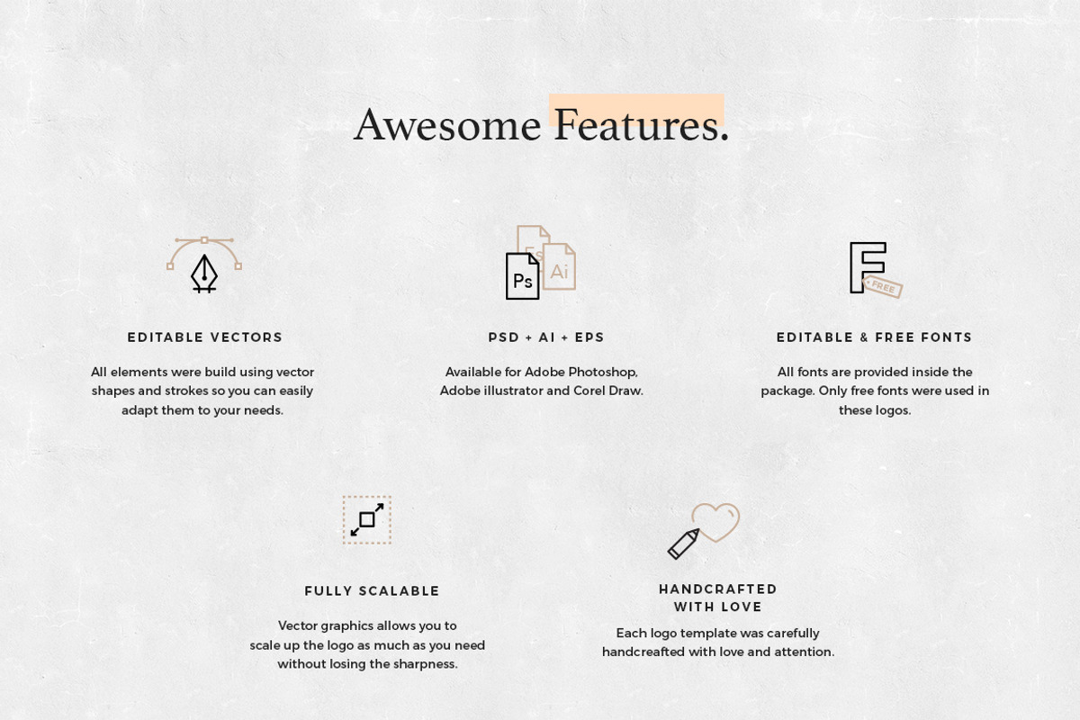 55 Logo Templates Bundle, a Branding & Logo Template by Foldo (Photo 3 of 7)
