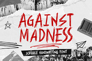 Against Madness - Scribble font, a Handwritten Font by Arterfak Project (Thumbnail 1 of 12)