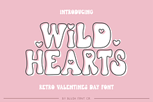 WILD HEARTS Retro Valentine Font