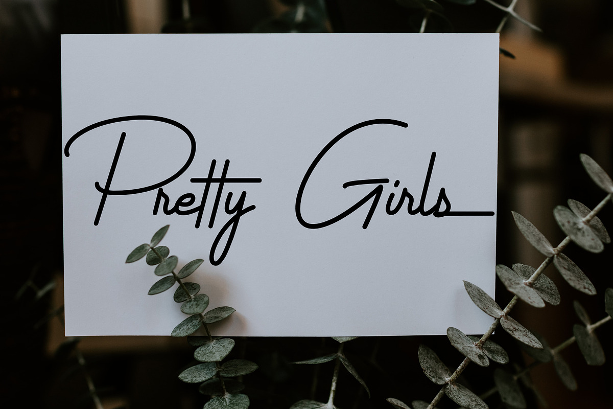 Antrian Script, a Script Font by Andika Fez (Photo 2 of 12)