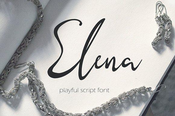 Elena - playful script otf,ttf preview 8
