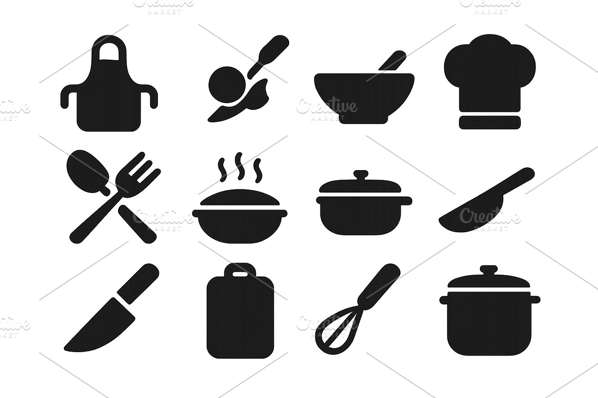 Kitchen utensils and cooking tools, a Food Illustration by ZinetroN