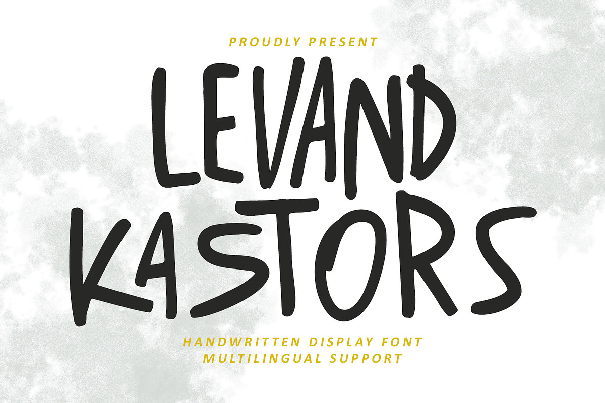 Levand Kastors Handwritten Display, a Handwritten Font by Maulana Creative (Photo 1 of 7)