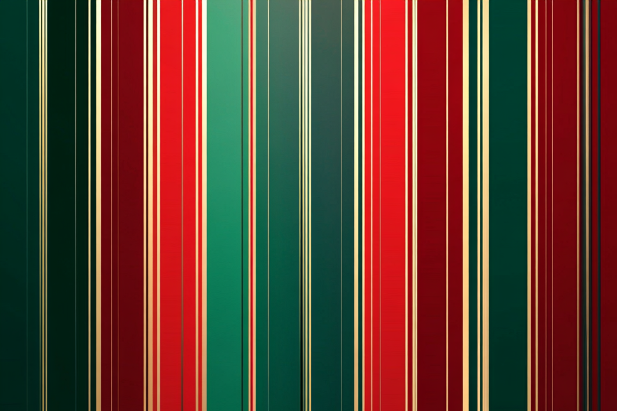 Christmas Red & Green Stripes, a Pattern Graphic by Printable Treasure (Photo 3 of 9)