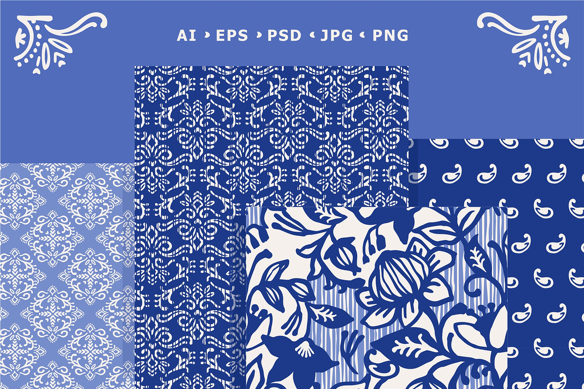 Mediterranean seamless patterns, a Pattern Graphic by Nadia Grapes (Photo 6 of 7)