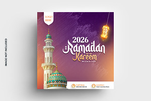 Ramadan kareem mubarak poster, a Social Media Template by graphics city
