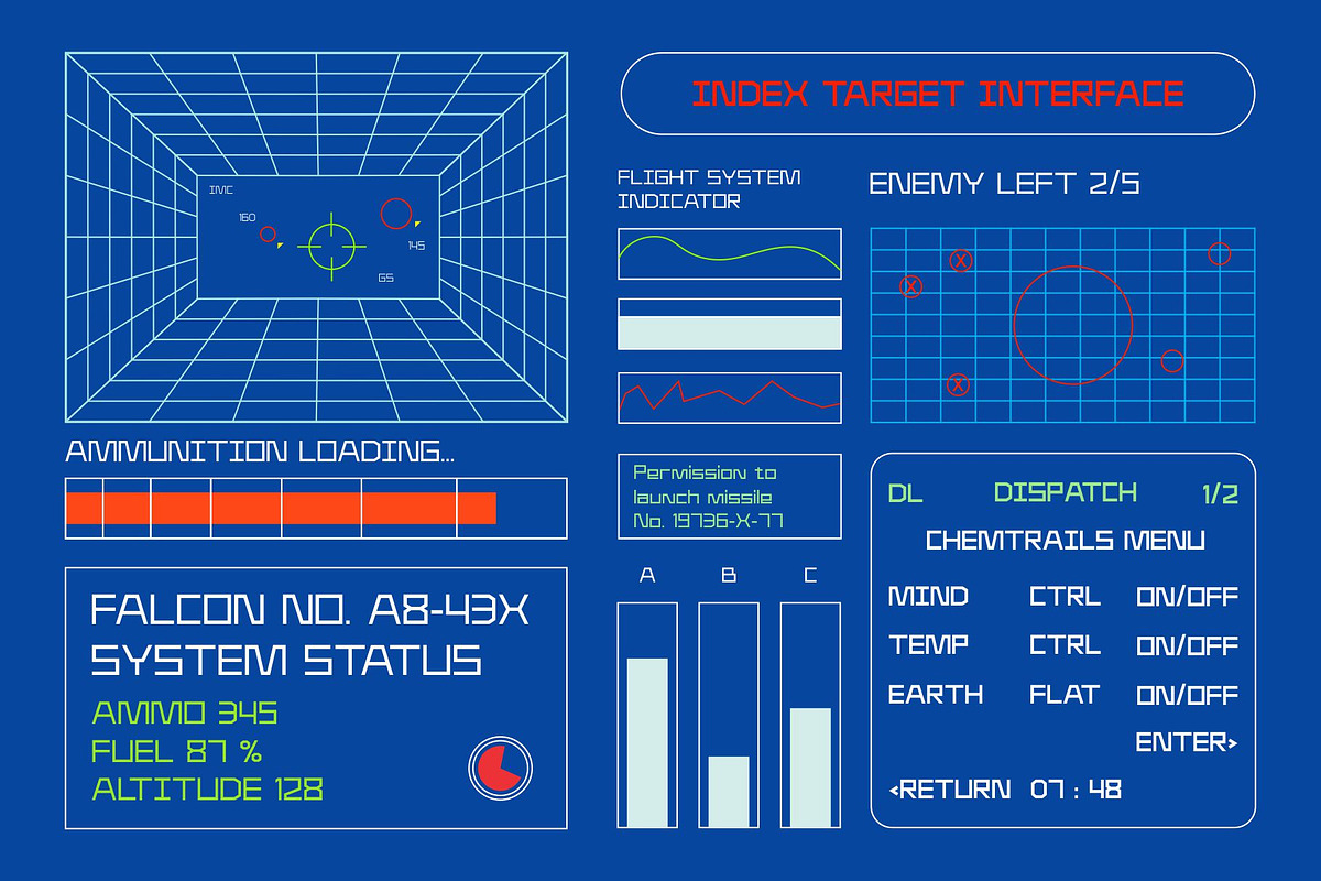 Kilomole-Techno Typeface, a Symbol Font by takoliko (Photo 6 of 14)