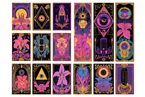Psychedelic microphones blooming, an Object Illustration by Onyx