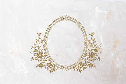 Floral Wedding Crest, a Branding & Logo Template by LinvitInstant