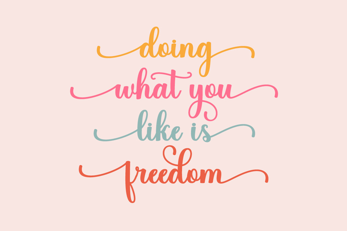 Washington, a Script Font by Nurul_kamal (Photo 4 of 9)