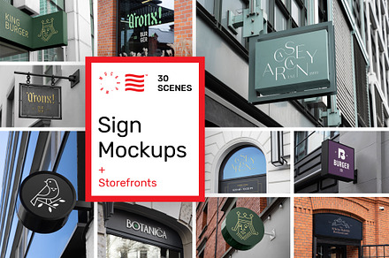 Sign Mockups and Storefront Mockups, a Product Mockup by Mr.Mockup™