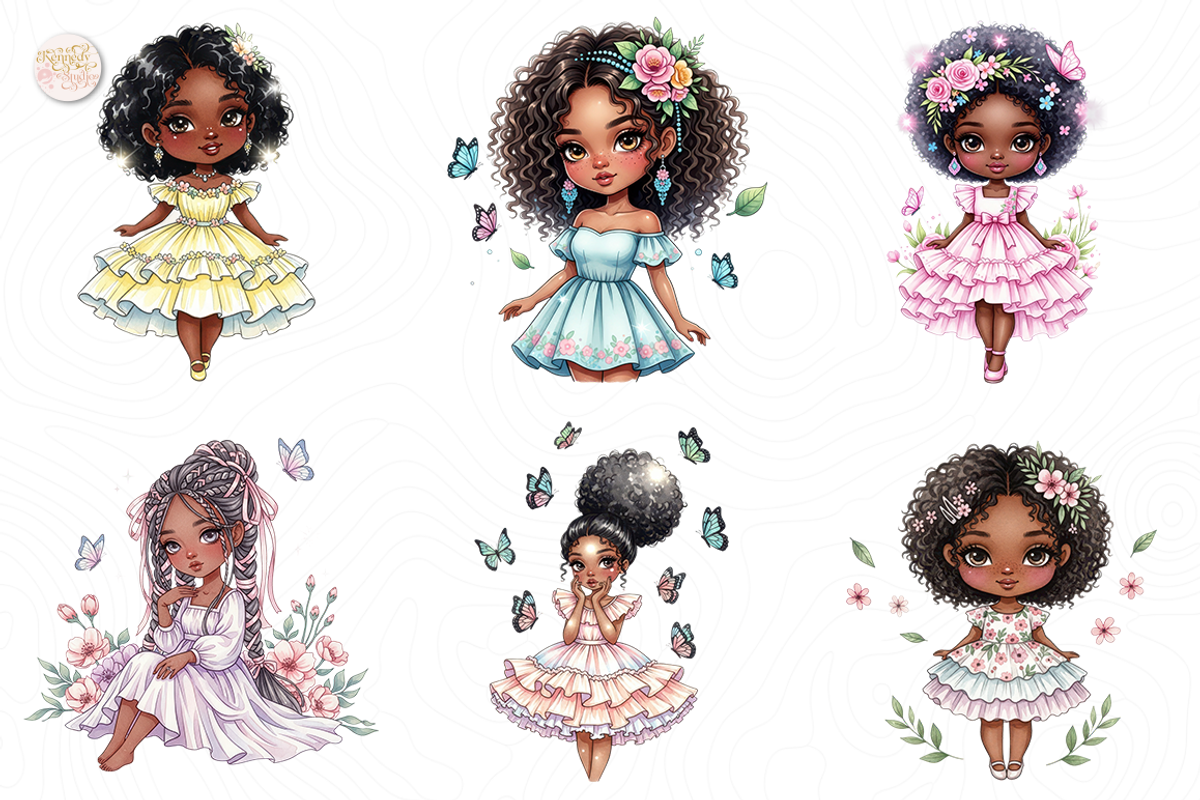 Spring Fashion Black Girl PNG, a Person Illustration by KennedyStudio (Photo 3 of 4)
