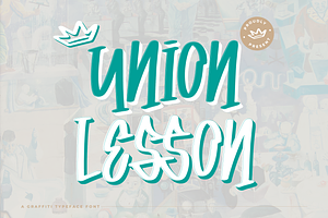 Union Lesson Graffiti Typeface