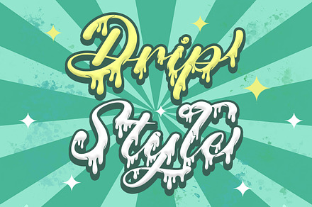 Drip Style, a Script Font by Al Mughni Studio 3