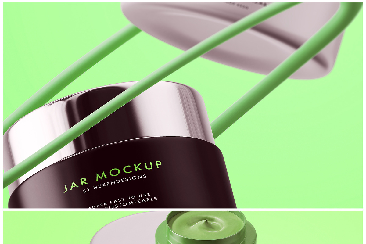 Cream Jar Mockup, a Cups & Container Mockup by HexenDesigns (Photo 4 of 4)