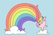 vector SET Unicorns time, an Object Graphic by WINDmade (Thumbnail 6 of 14)