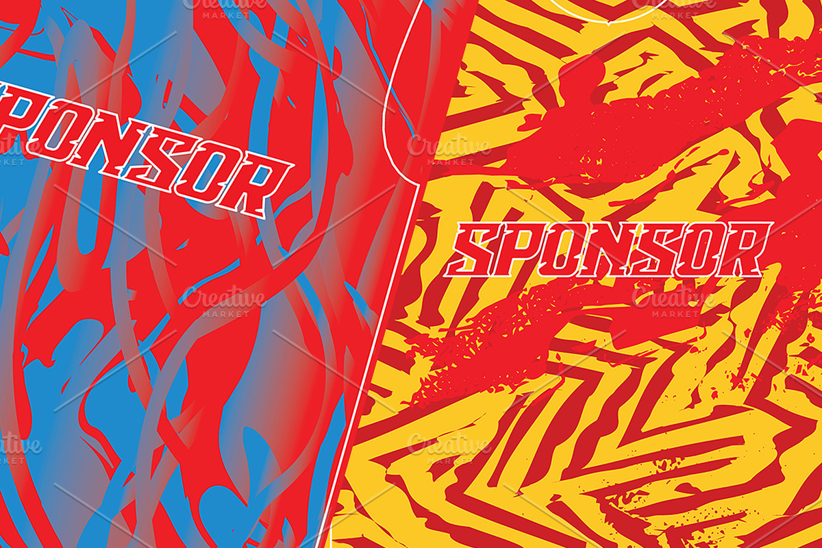 Abstract Sports Jersey PatternBundle, a Sport Illustration by samsulpassive (Photo 2 of 3)