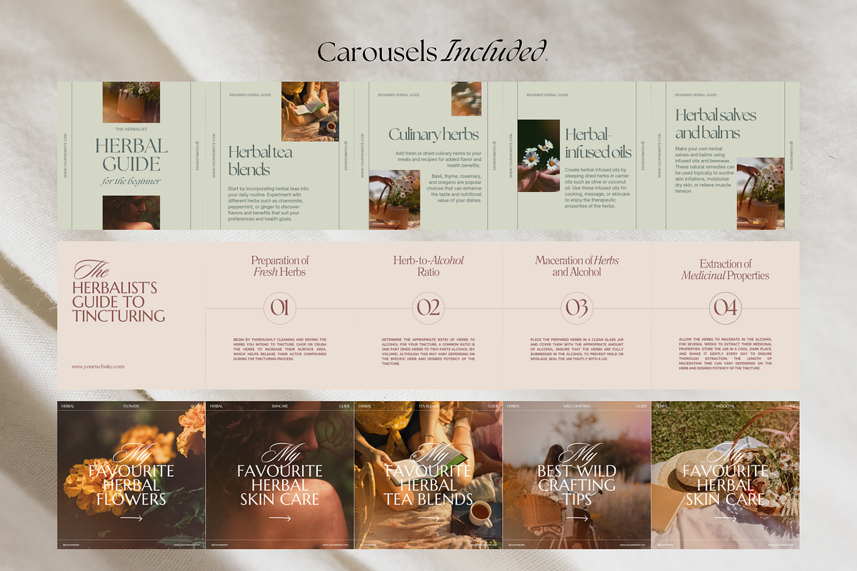 The Herbalist Template Bundle, a Social Media Template by The Flossy Finch (Photo 13 of 13)