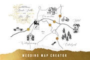 Wedding map creator, an Invitation Template by handsketched (Thumbnail 1 of 10)