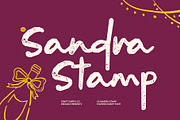CS Sandra Stamp, a Script Font by Craft Supply Co. (Thumbnail 1 of 8)