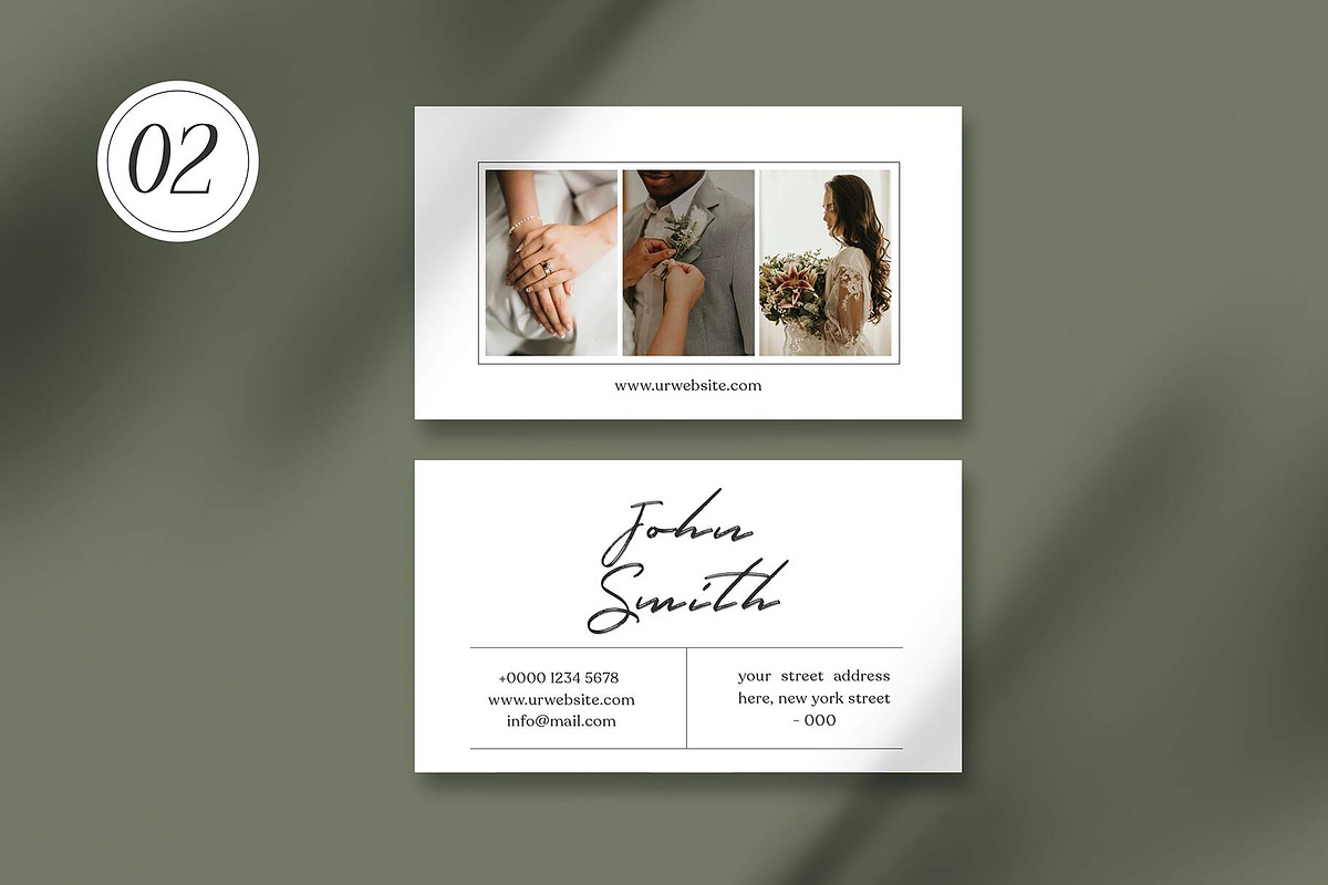 Wedding Business Cards Bundle, a Business Card Template by Saman Osama (Photo 4 of 11)