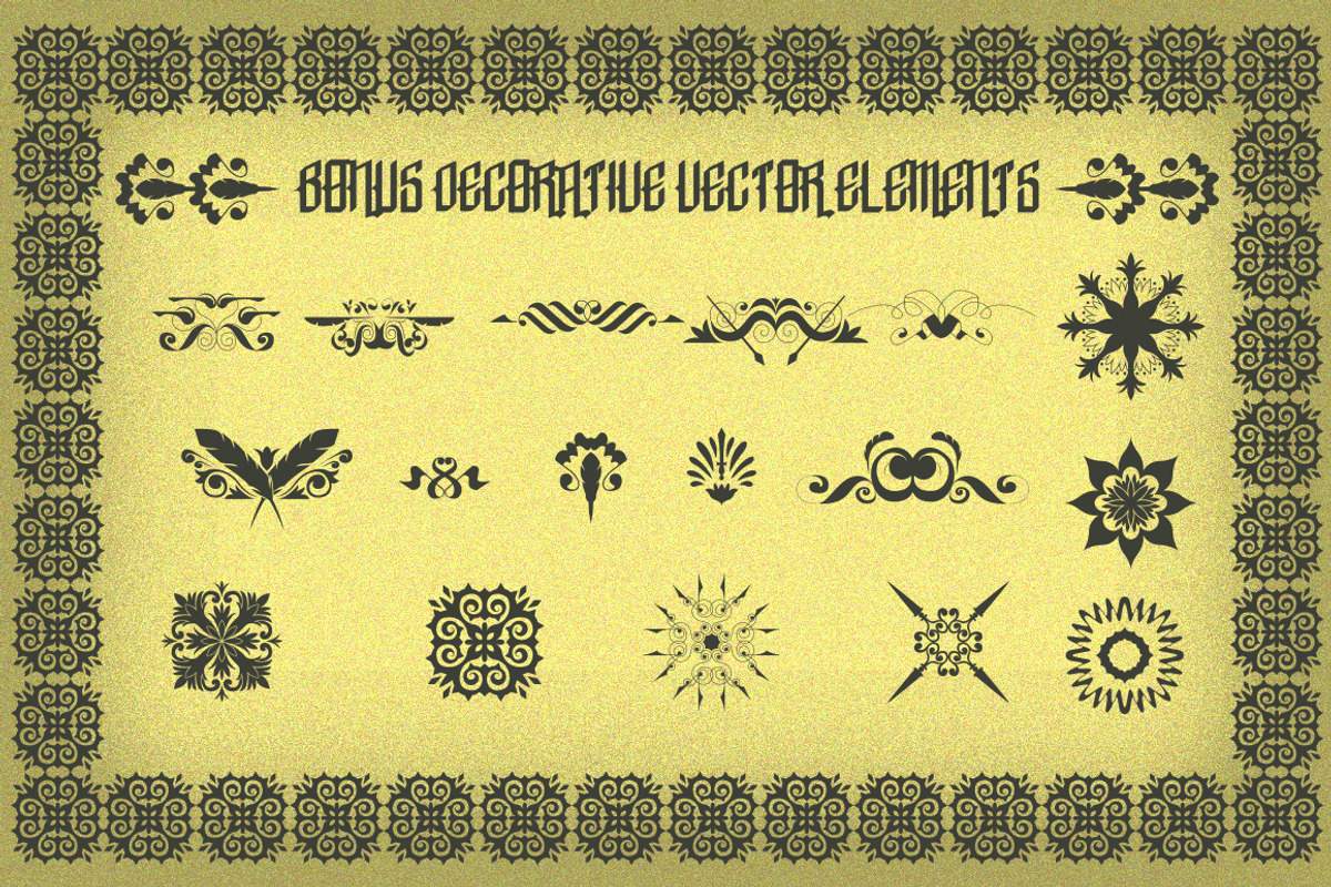 Sale ! 50% Abraham Typeface + Bonus preview 3