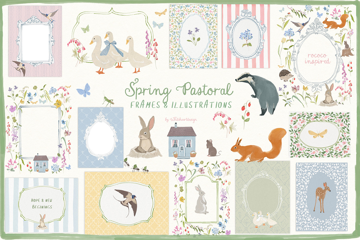 Cottagecore PNG Frames, Illustration, a Decorative Illustration by whiteheartdesign (Photo 3 of 57)
