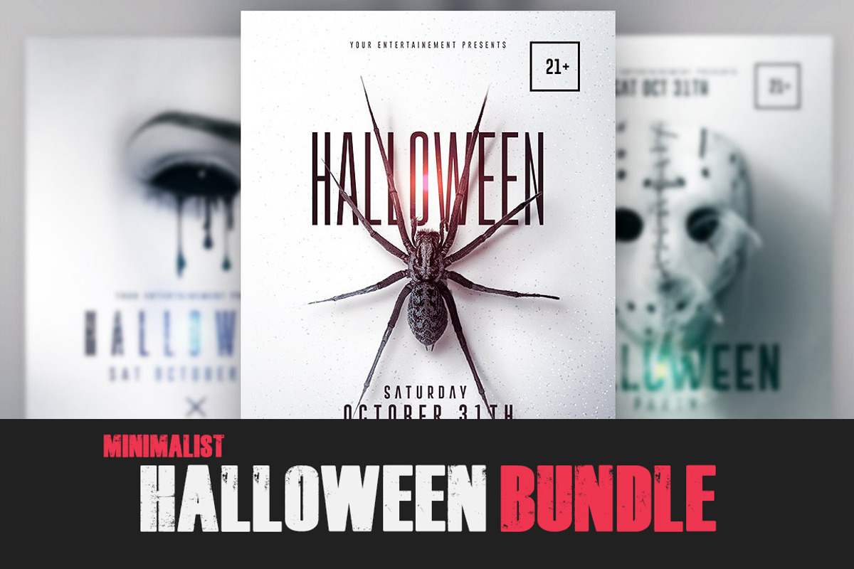 03 Halloween Bundle Minimalist Flyer, a Flyer Template by Rome B Creation (Photo 1 of 4)