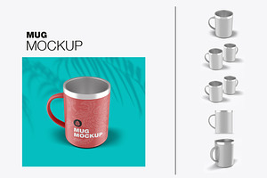 Metallic Mug Mockup