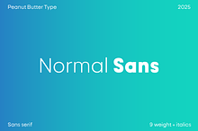 Normal Sans Geometric Font Family