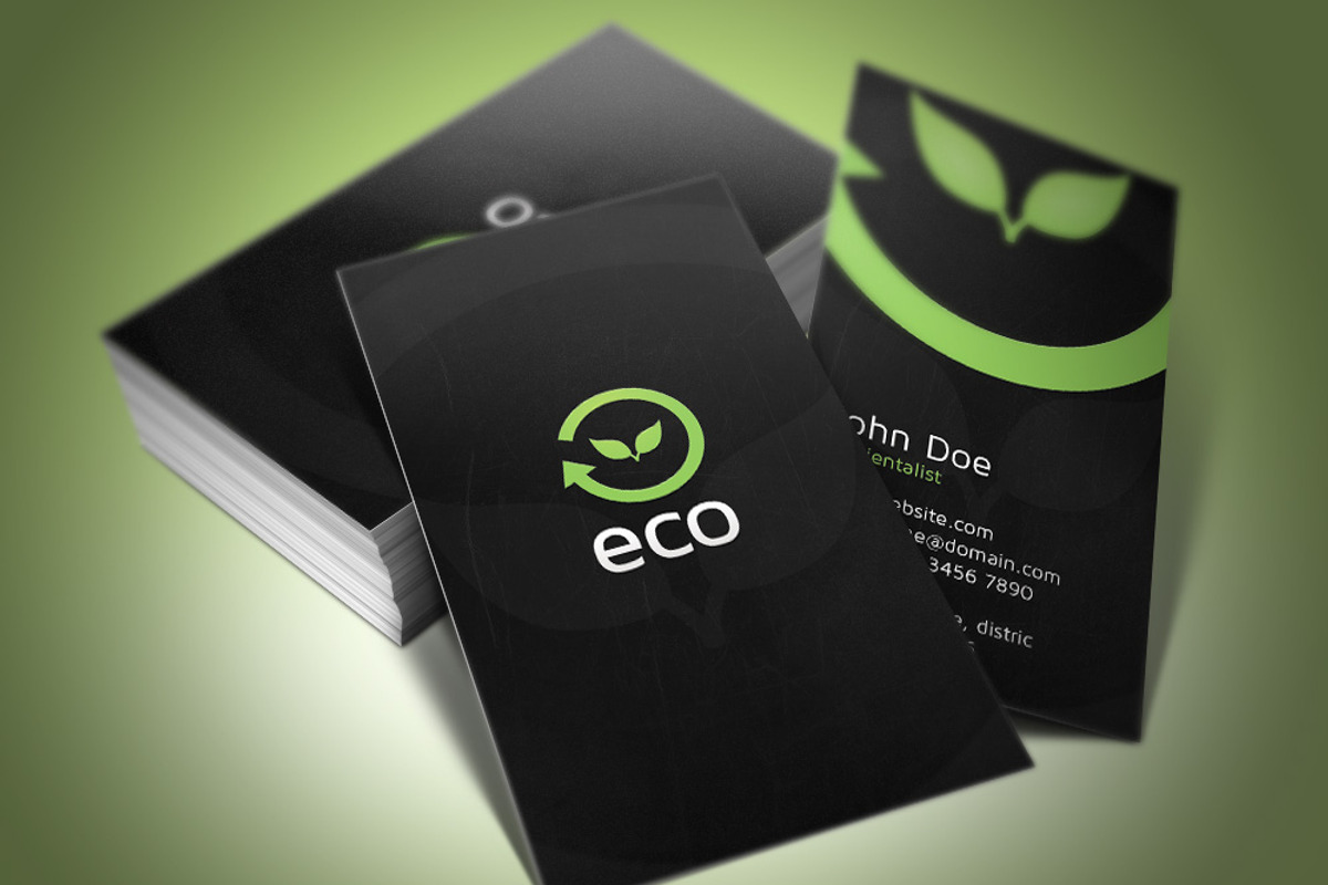 ECO Business Card, a Business Card Template by Rafael Oliveira (Photo 3 of 4)