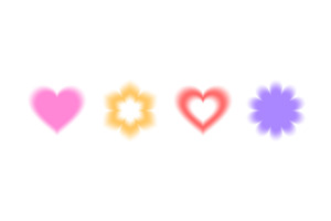 Y2K aura blur shapes with soft, an Illustration by YuliiaOsadcha