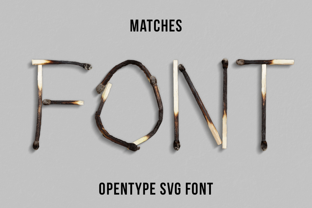 Matches Font, a Font by Handmadefont (Photo 1 of 9)