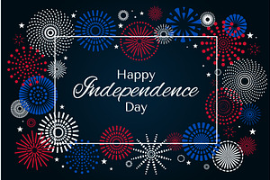 Fourth of July, Independence Day, a Seasonal Illustration by sceptical cactus