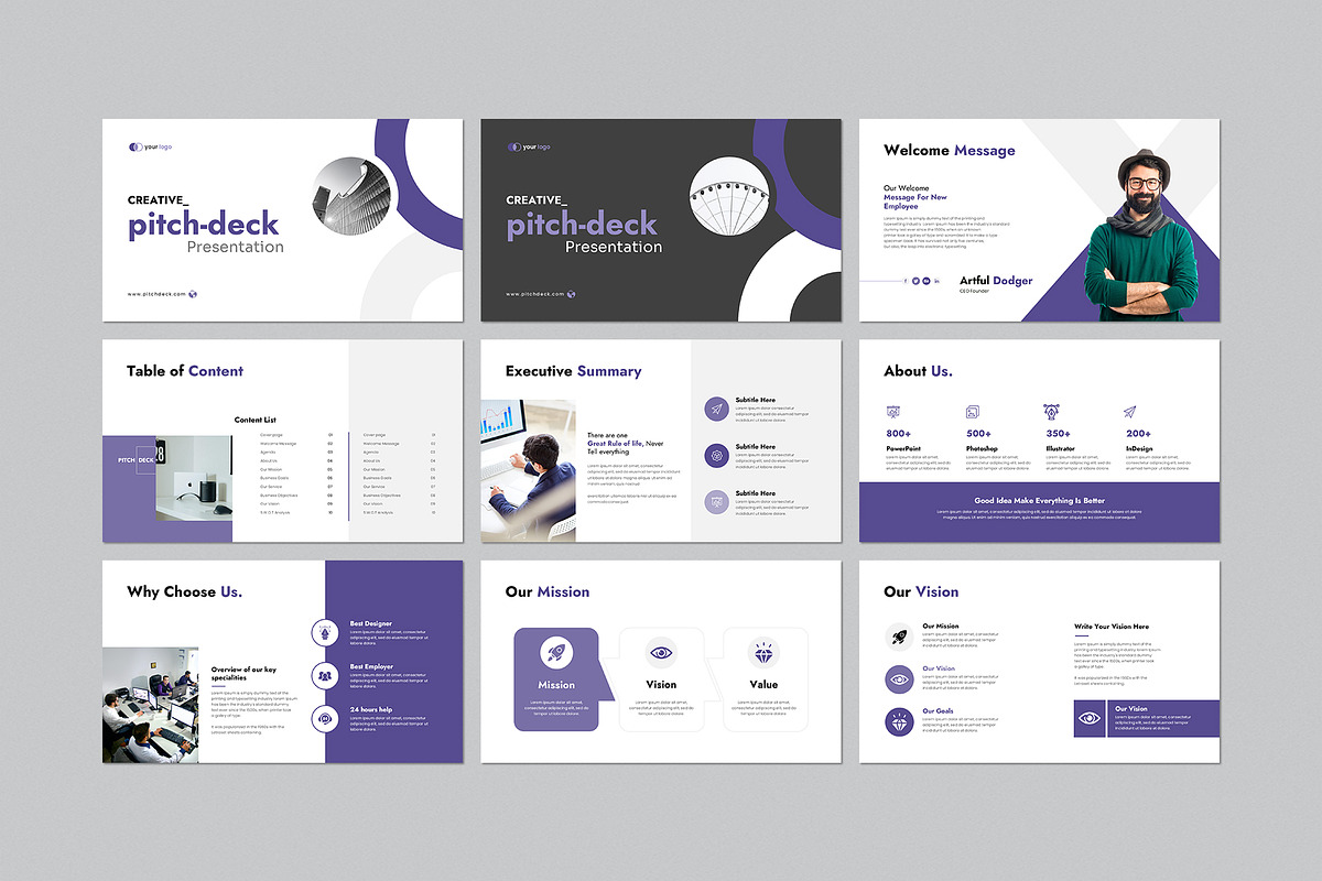Bundle-Pitch Deck Presentation, a Presentation Template by CreativeSlides (Photo 4 of 7)