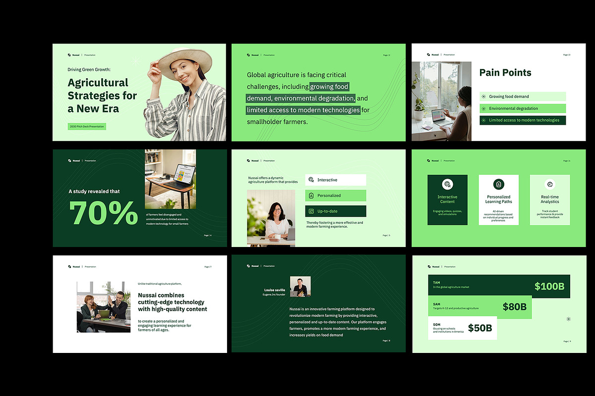 Agriculture Pitch Deck Keynote, a Presentation Template by Neermana (Photo 2 of 4)