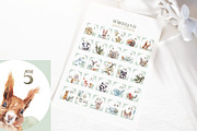 Woodland Advent Calendar & Stickers, a Stationery Template by Cat In Colour (Thumbnail 2 of 4)