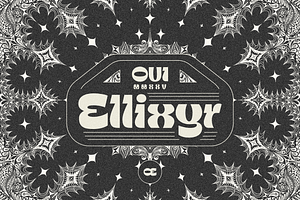 Oui Ellixyr Psychedelic Display Font